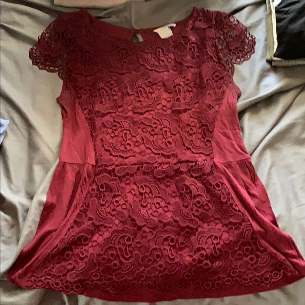 Red blouse